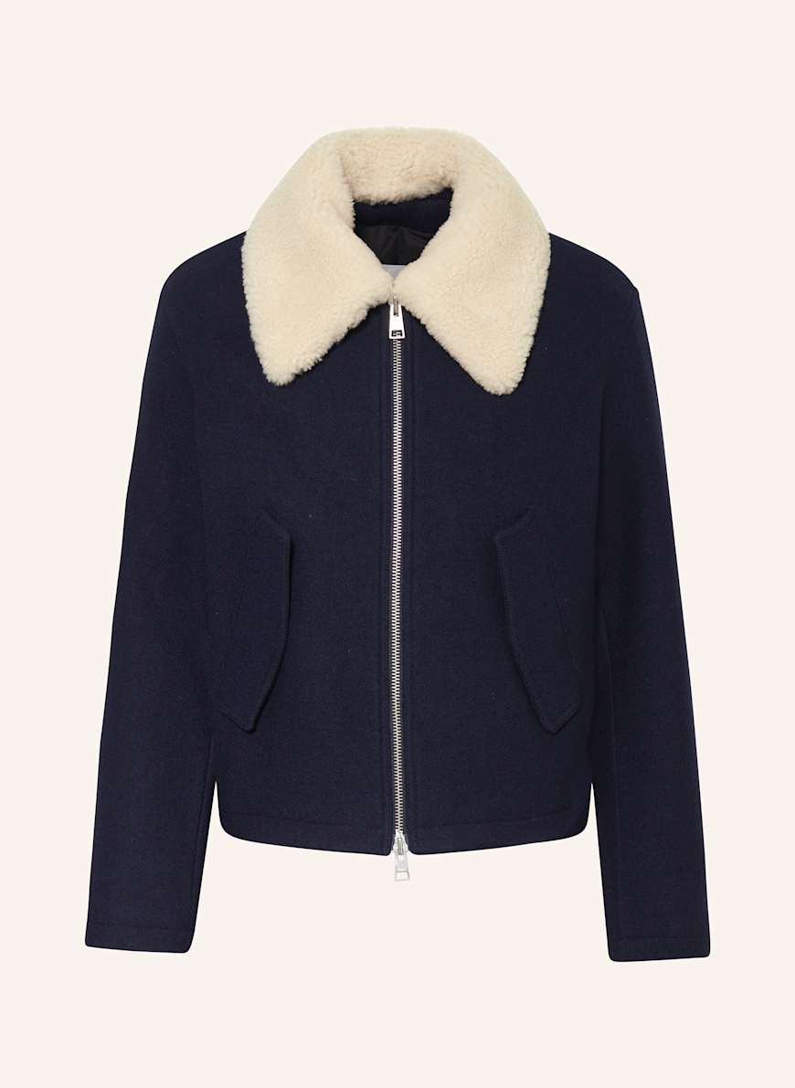 Ami Paris faux-fur cropped jacket
