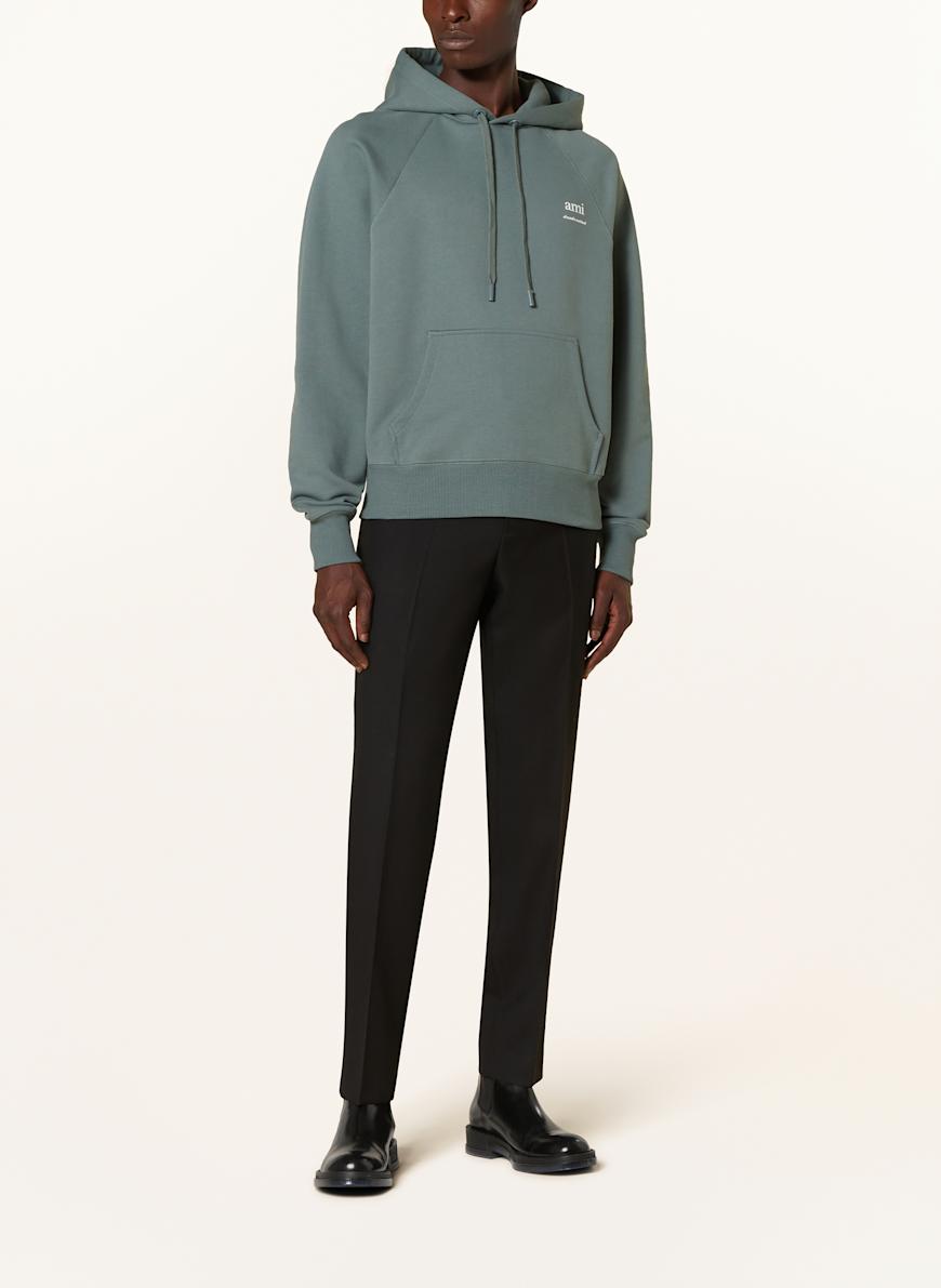 AMI PARIS Hoodie in petrol