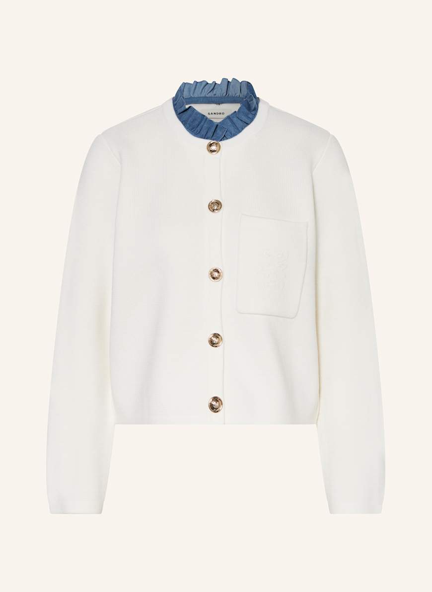 Sandro tweed cardigan cheap
