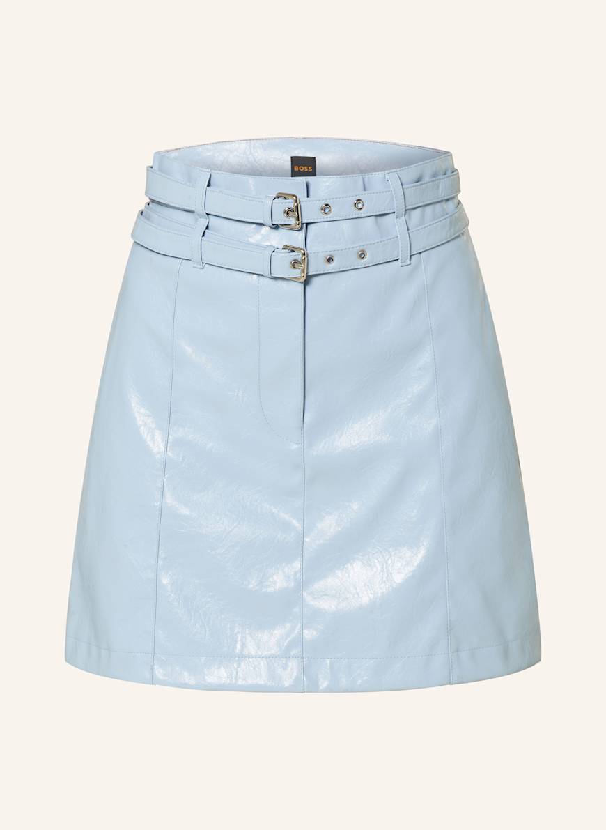BOSS Rock VASHY in Lederoptik: HELLBLAU