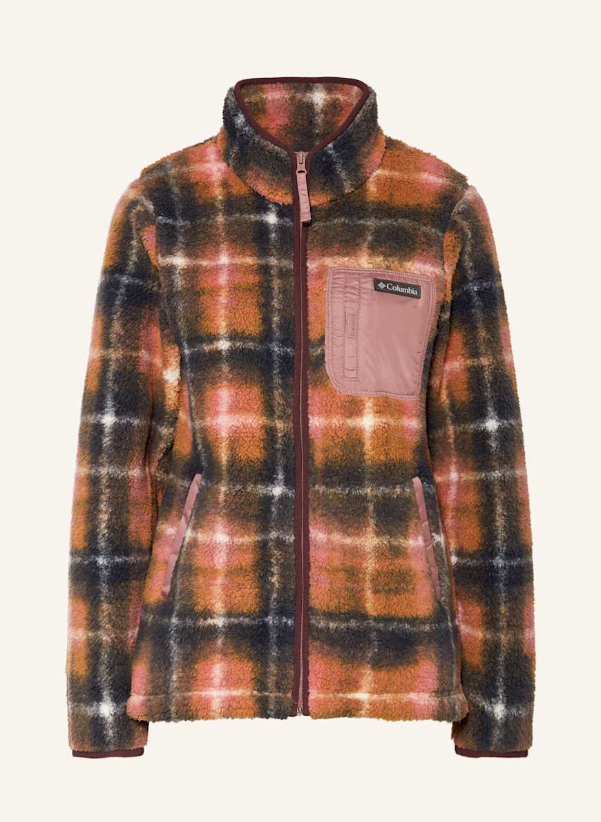 Columbia WEST BEND™ II fleece jacket in dark blue/ dark orange/ pink