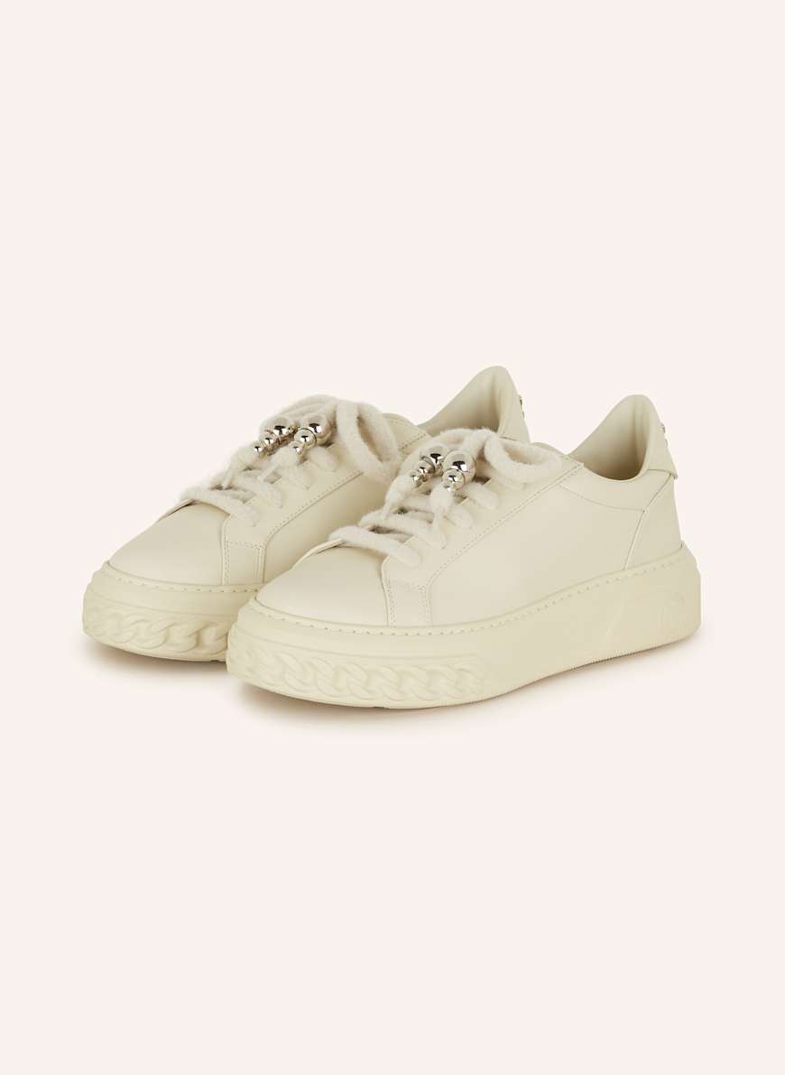 CASADEI Sneakers CHAIN in cream