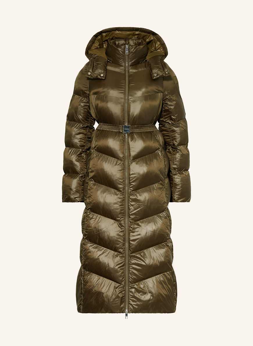 BOSS Steppmantel PAMAXI3 mit abnehmbarer Kapuze: KHAKI