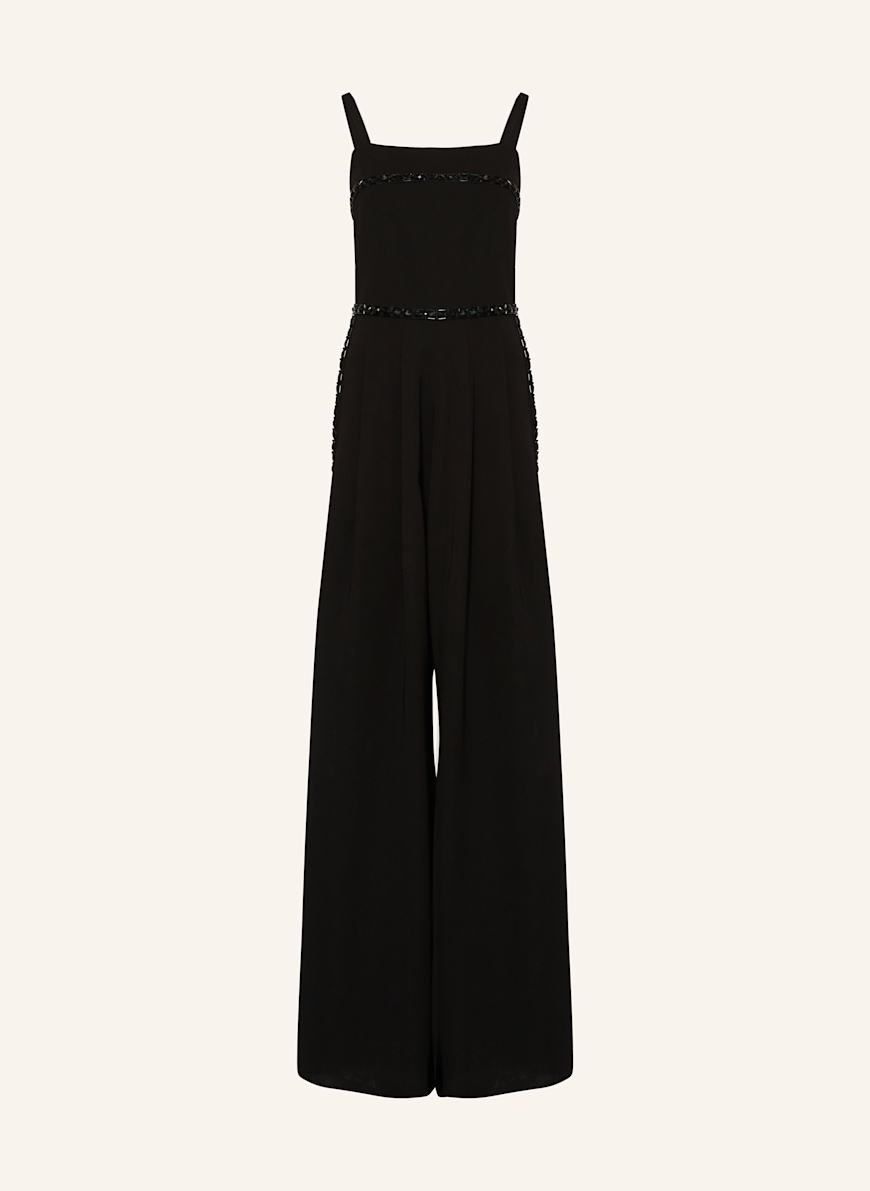 Max Mara AGILA jumpsuit with decorative gems: BLACK
