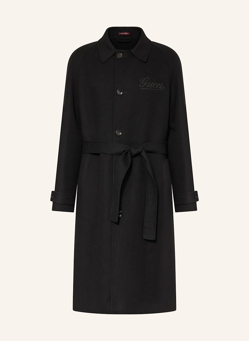 GUCCI Wool coat in black