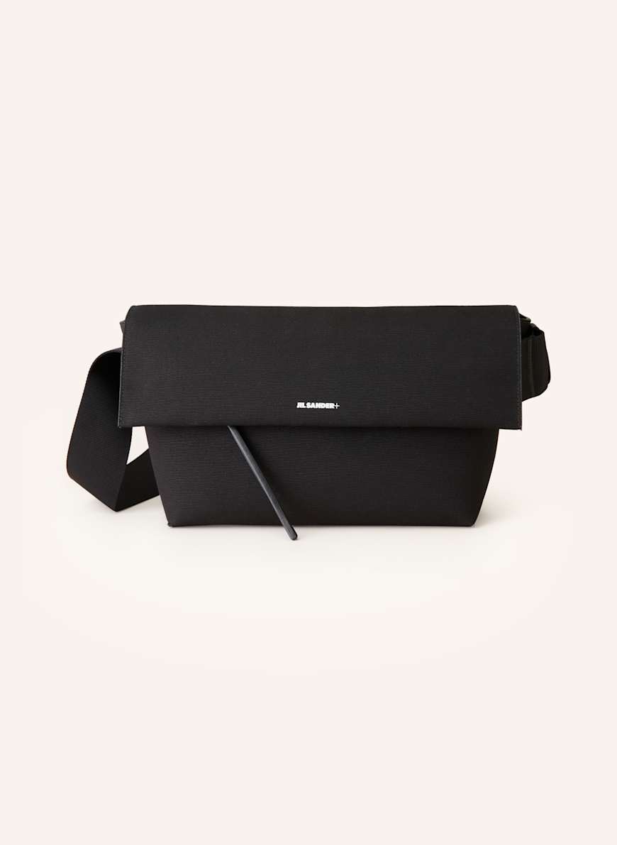 JIL SANDER Umhängetasche UTILITY: SCHWARZ
