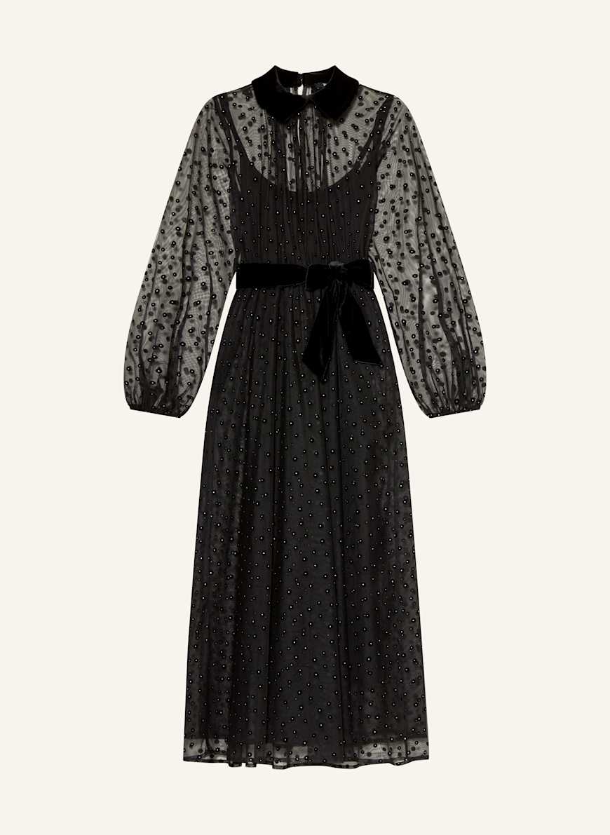 Valentino black tulle dress 2025