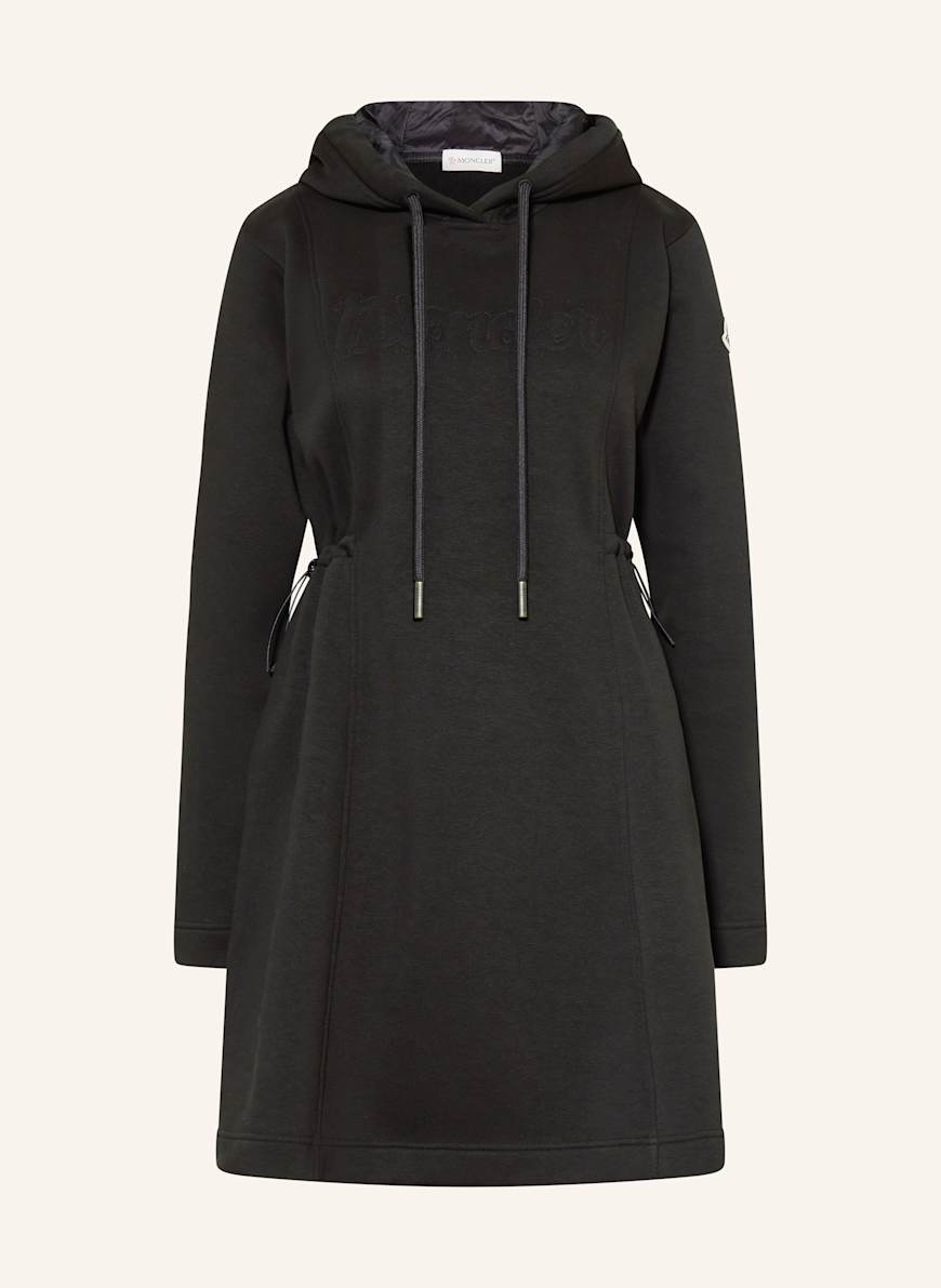 モンクレール Hooded Sweatshirt Dress MONCLER Hoodie dress in black