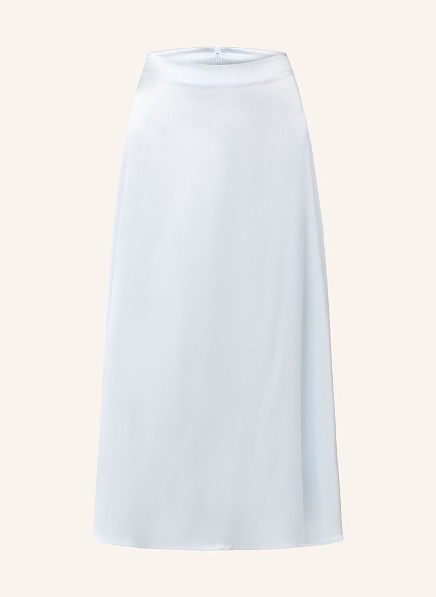 【新品】イマテリアル ocean satin skirt miragewhite THE MERCER) N.Y. Satin skirt made of silk in light blue
