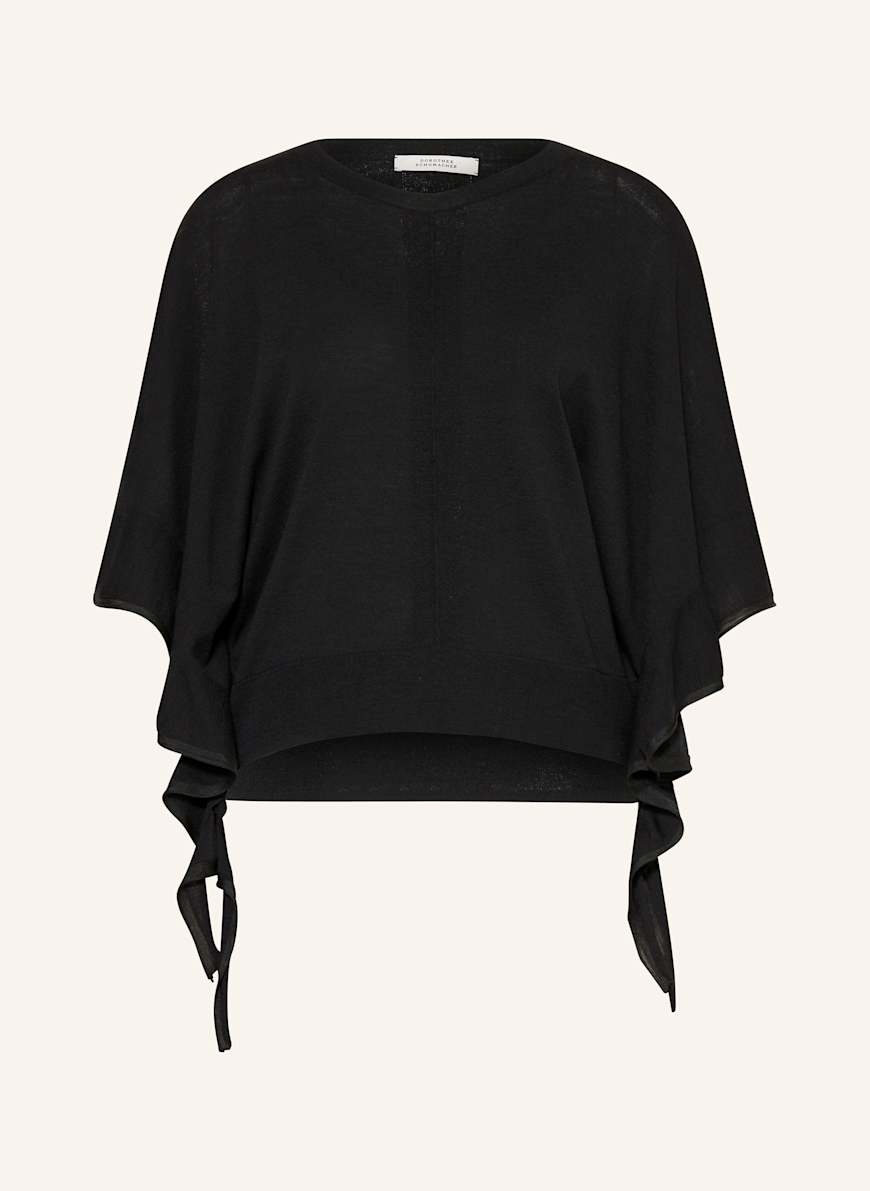 DOROTHEE SCHUMACHER Pullover CHEERFUL MOMENTS mit 3/4-Arm: SCHWARZ