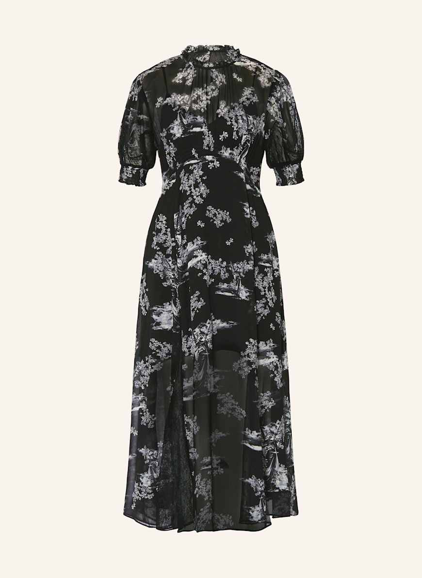ALLSAINTS LAVERNA dress in black gray light gray