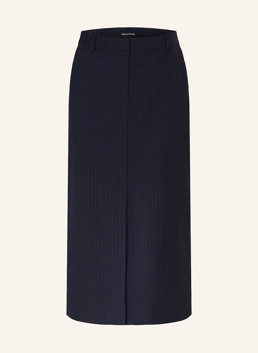 Whistles navy pleated skirt top