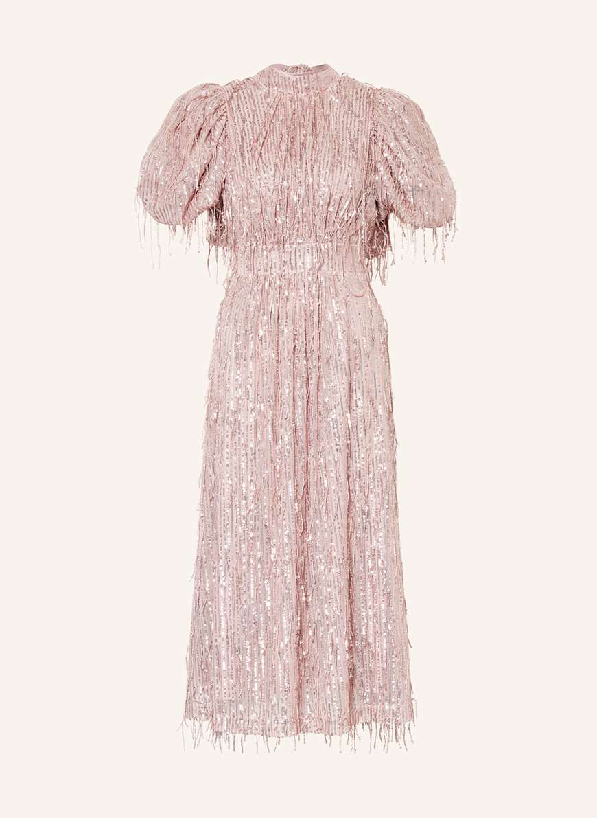 rose gold and red quince dress V-NECK LIGHT YELLOW FLOOR LENGTH DRESS | CULT MIA main image 0
