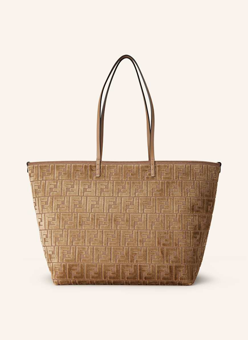 FENDI Shopper mit Pouch: BRAUN
