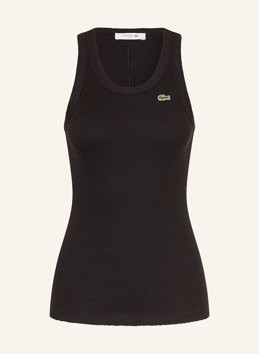 LACOSTE Top: SCHWARZ