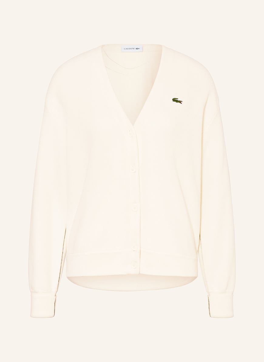 LACOSTE Strickjacke: WEISS