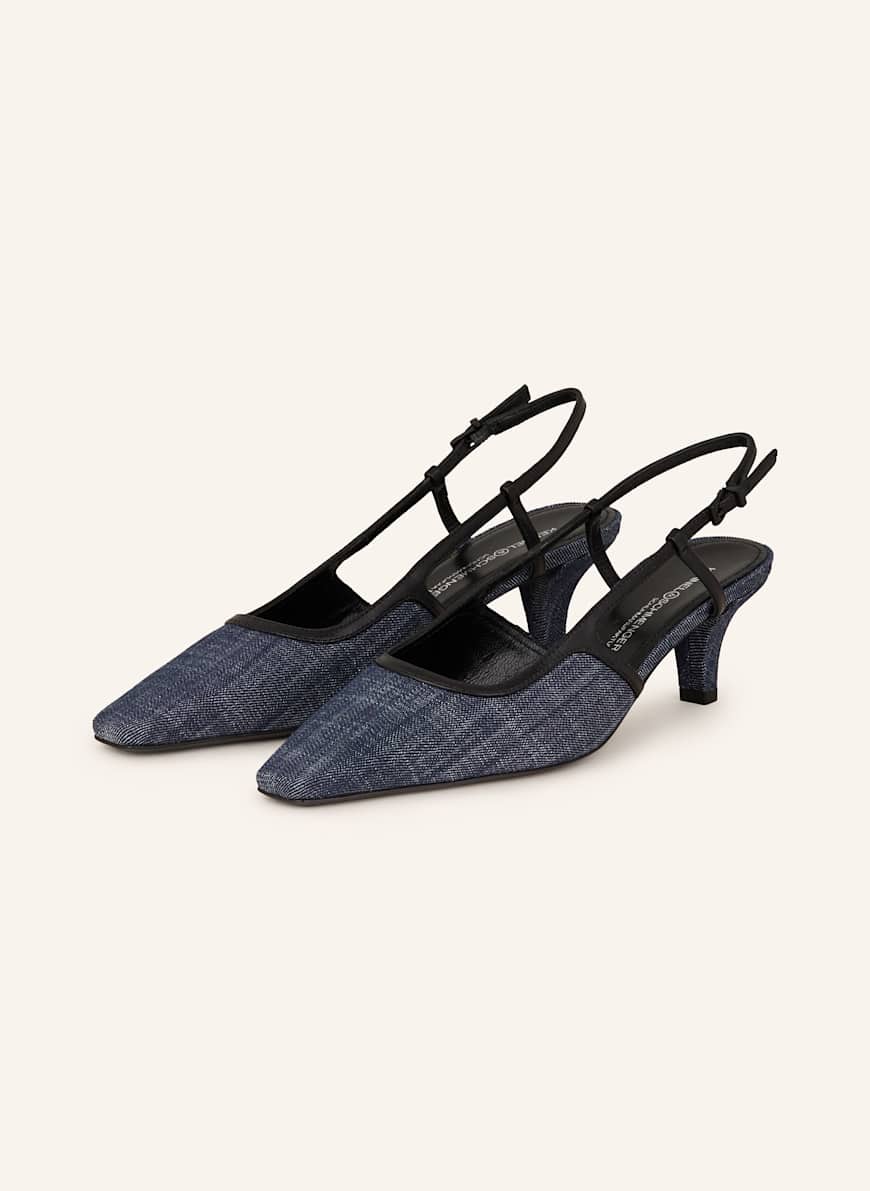 schuhe sling pumps runde spitze Pumps Blau Schuhe Sling Pumps Runde Spitze KENNEL SCHMENGER Slingpumps  FRANCA In Dunkelblau/ Schwarz