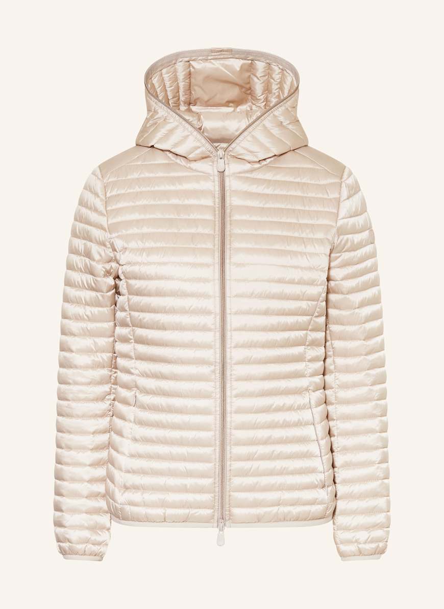SAVE THE DUCK ALEXA quilted jacket: BEIGE