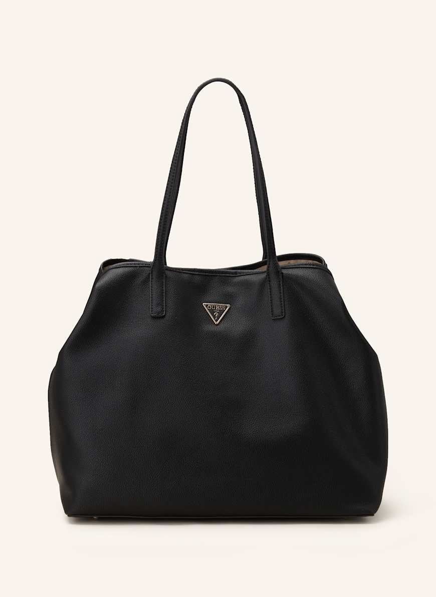 GUESS Shopper VICTTORIA LARGE mit Pouch: SCHWARZ