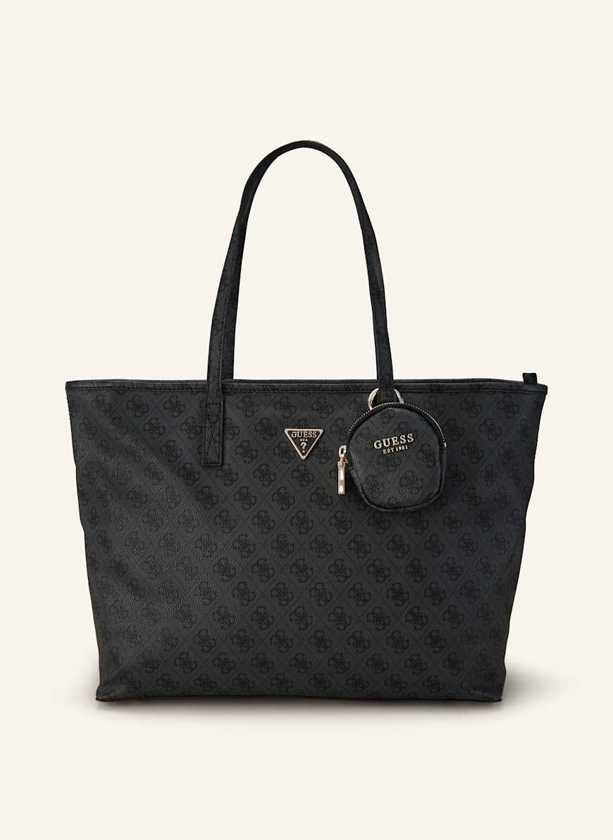 GUESS Shopper POWER PLAY mit Pouch: GRAU/ DUNKELGRAU