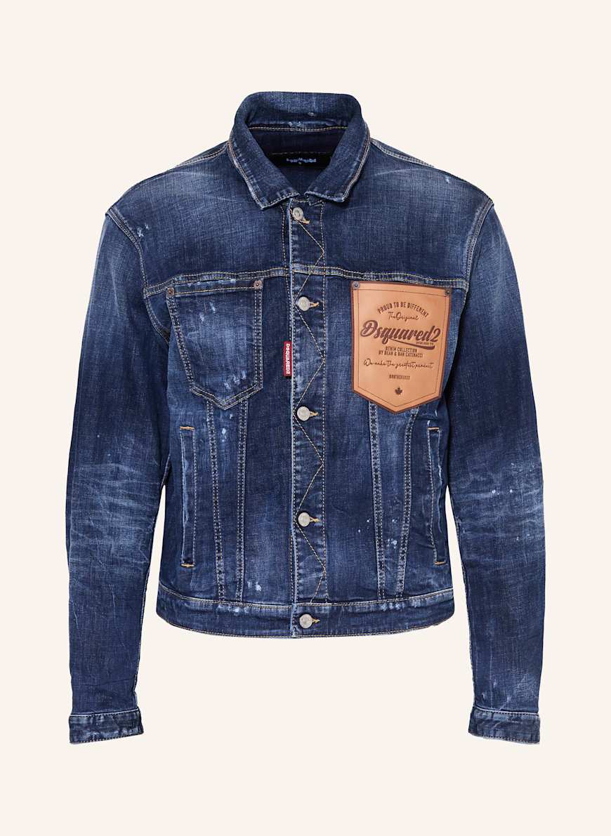 DSQUARED2 OVER JEAN denim jacket: DARK BLUE