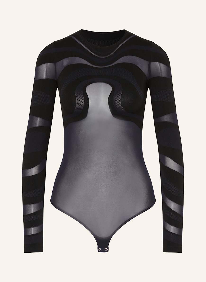 Wolford String-Body VENUS in schwarz / dunkelblau