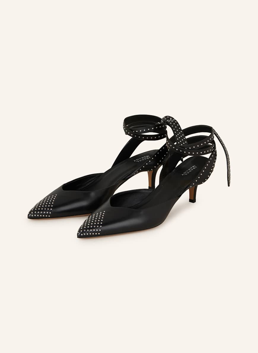 ISABEL MARANT Slingpumps PILVEE mit Nieten: SCHWARZ