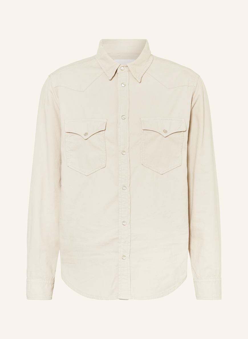 ISABEL MARANT Cordhemd VASCO Comfort Fit: ECRU