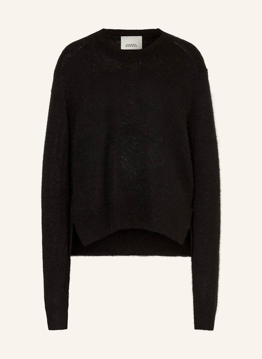 ISABEL MARANT Pullover LYLIA mit Seide und Alpaka: SCHWARZ