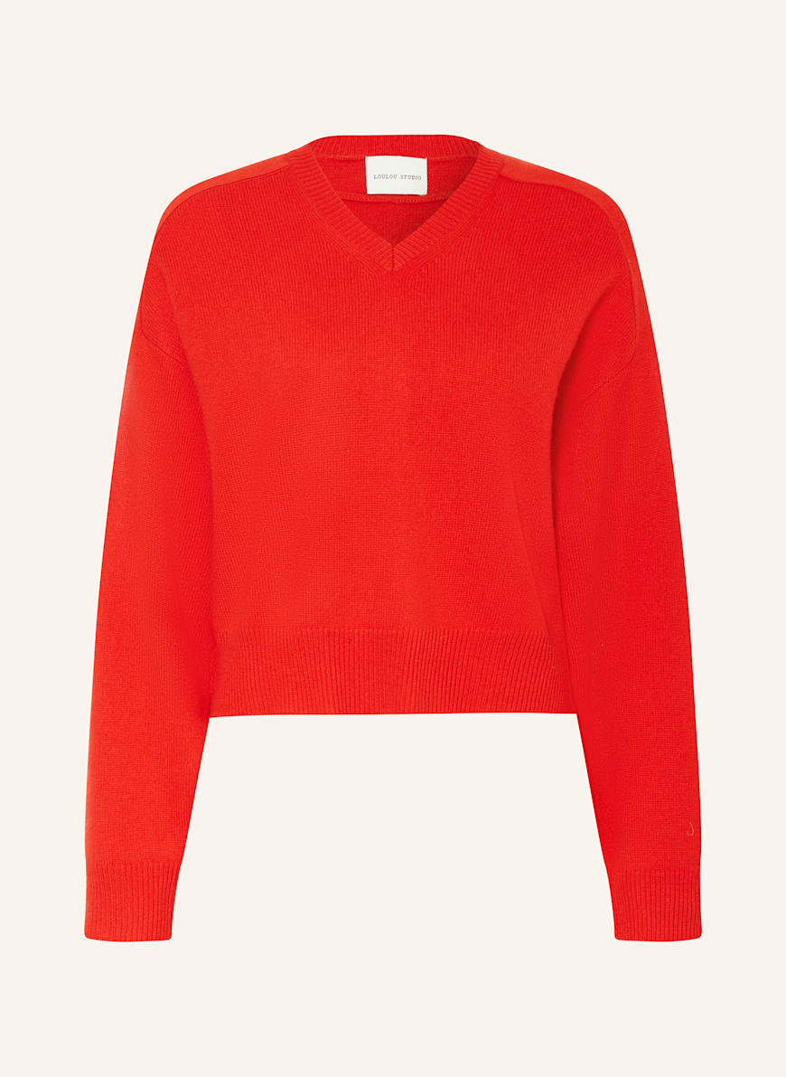 LOULOU STUDIO Cashmere-Pullover ANZOR: ROT