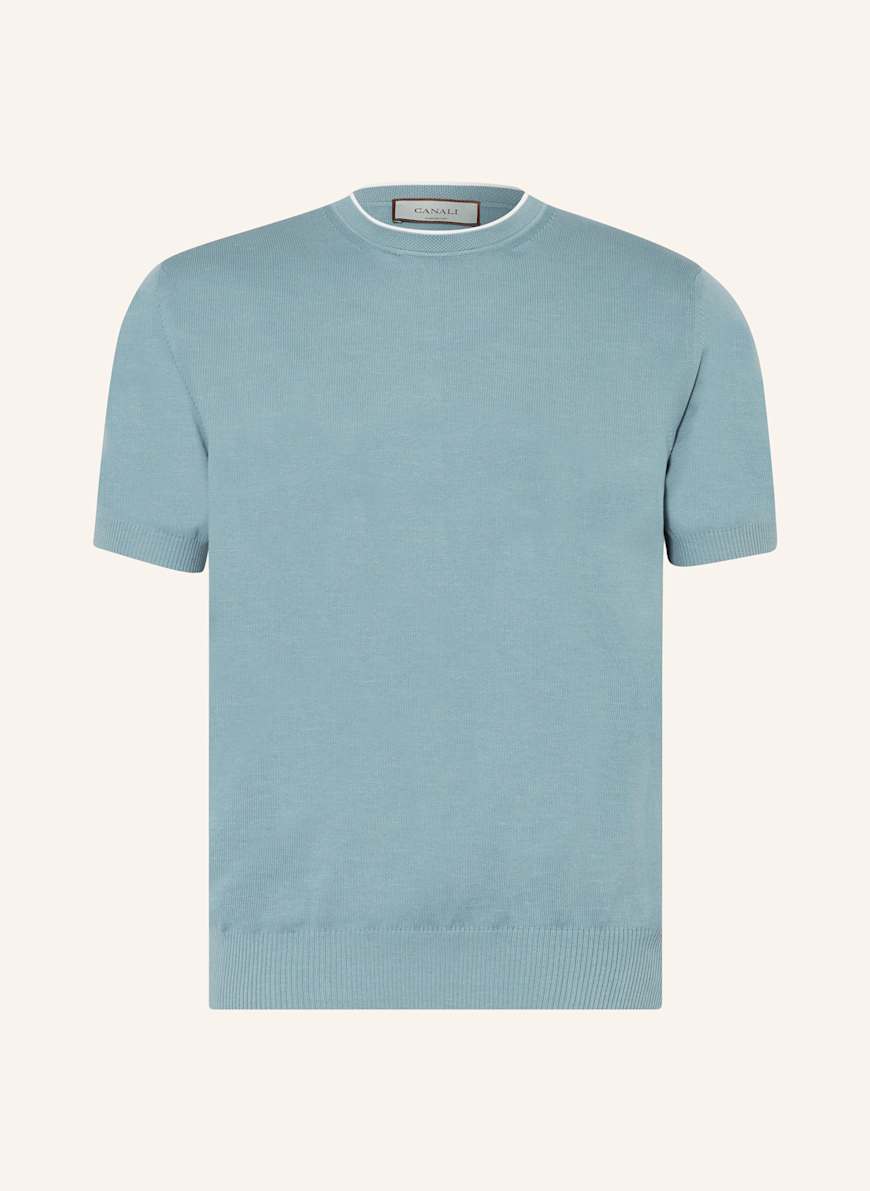 CANALI Knit shirt: BLUE GRAY