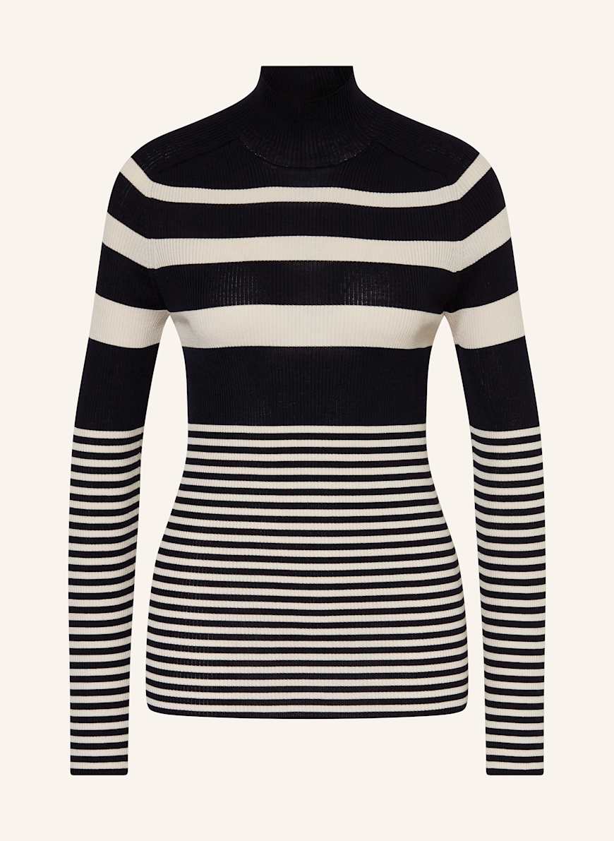 MONCLER Pullover: DUNKELBLAU/ CREME
