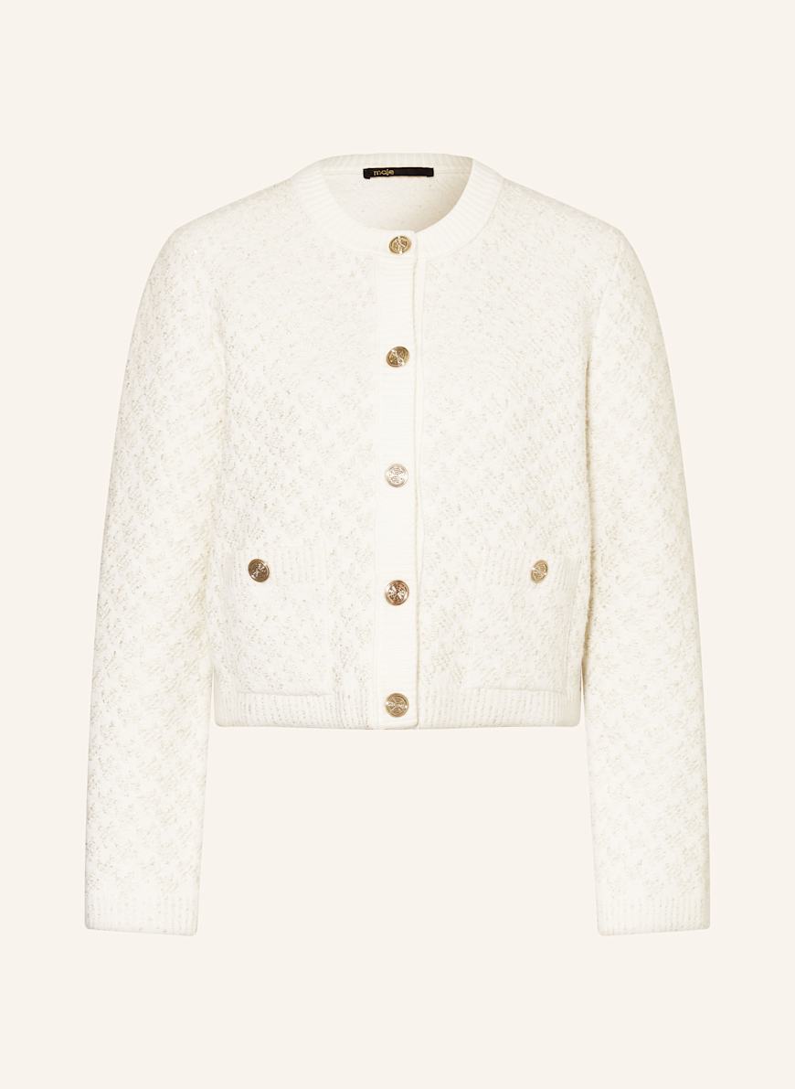 maje Strickjacke mit Pailetten: ECRU