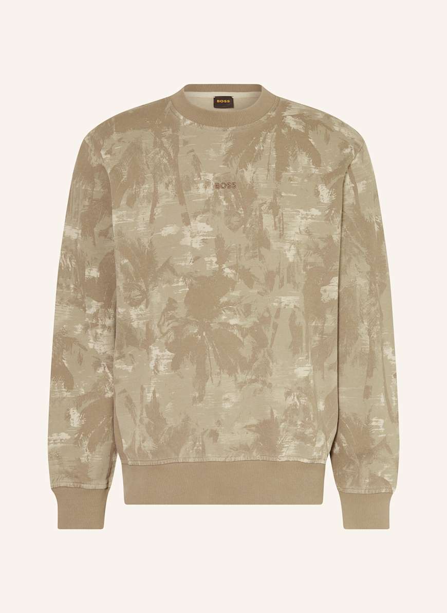 BOSS Sweatshirt WE_JUNGLE: BEIGE/ BRAUN/ KHAKI