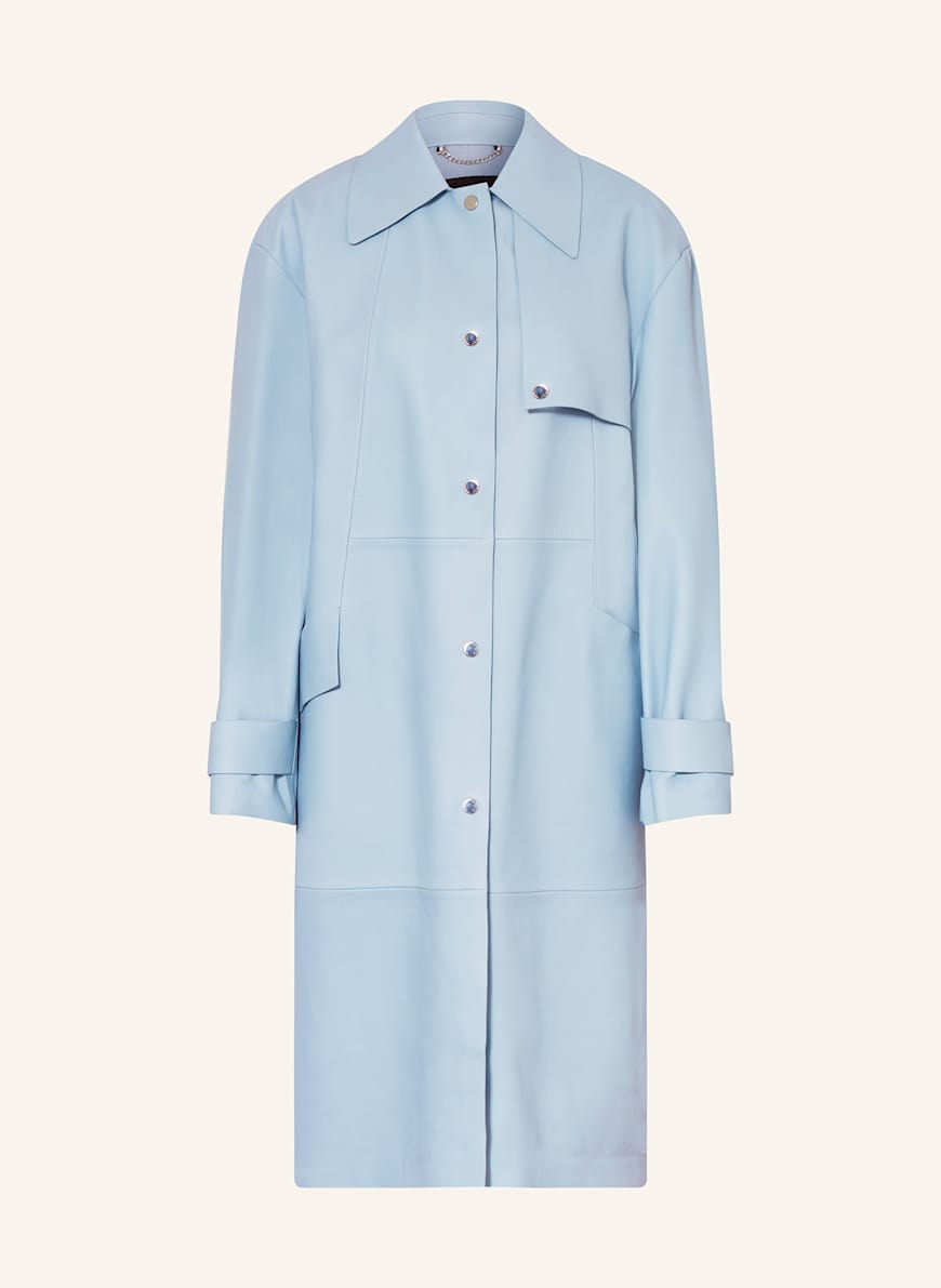 BOSS Ledermantel SONDELI: HELLBLAU