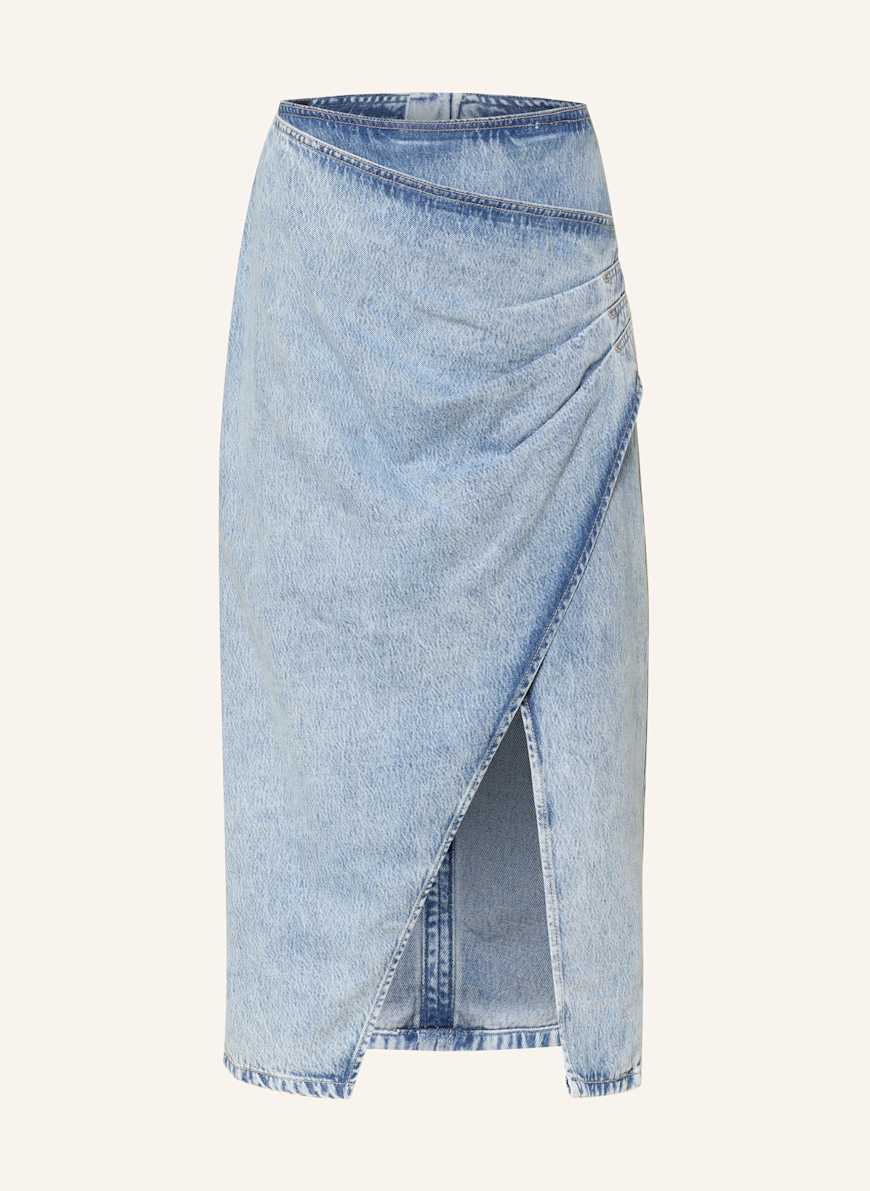 BOSS Jeansrock in Wickeloptik C PLEATED: 411 NAVY