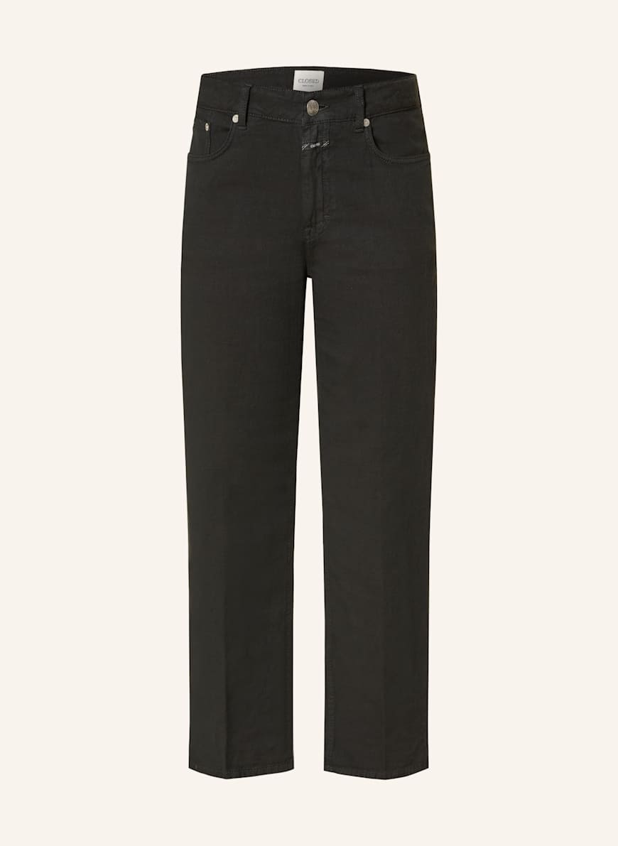 CLOSED 7/8-Jeans MILO mit Leinen: 100 BLACK