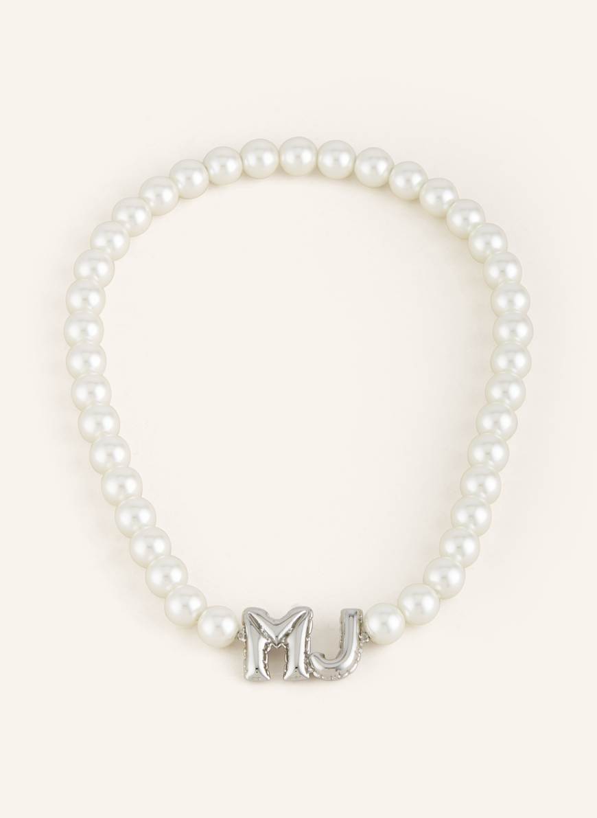 【関税込み】Balloon necklace - Marc Jacobs - l - White MARC JACOBS Necklace THE BALLOON PEARL NECKLACE in white/ silver