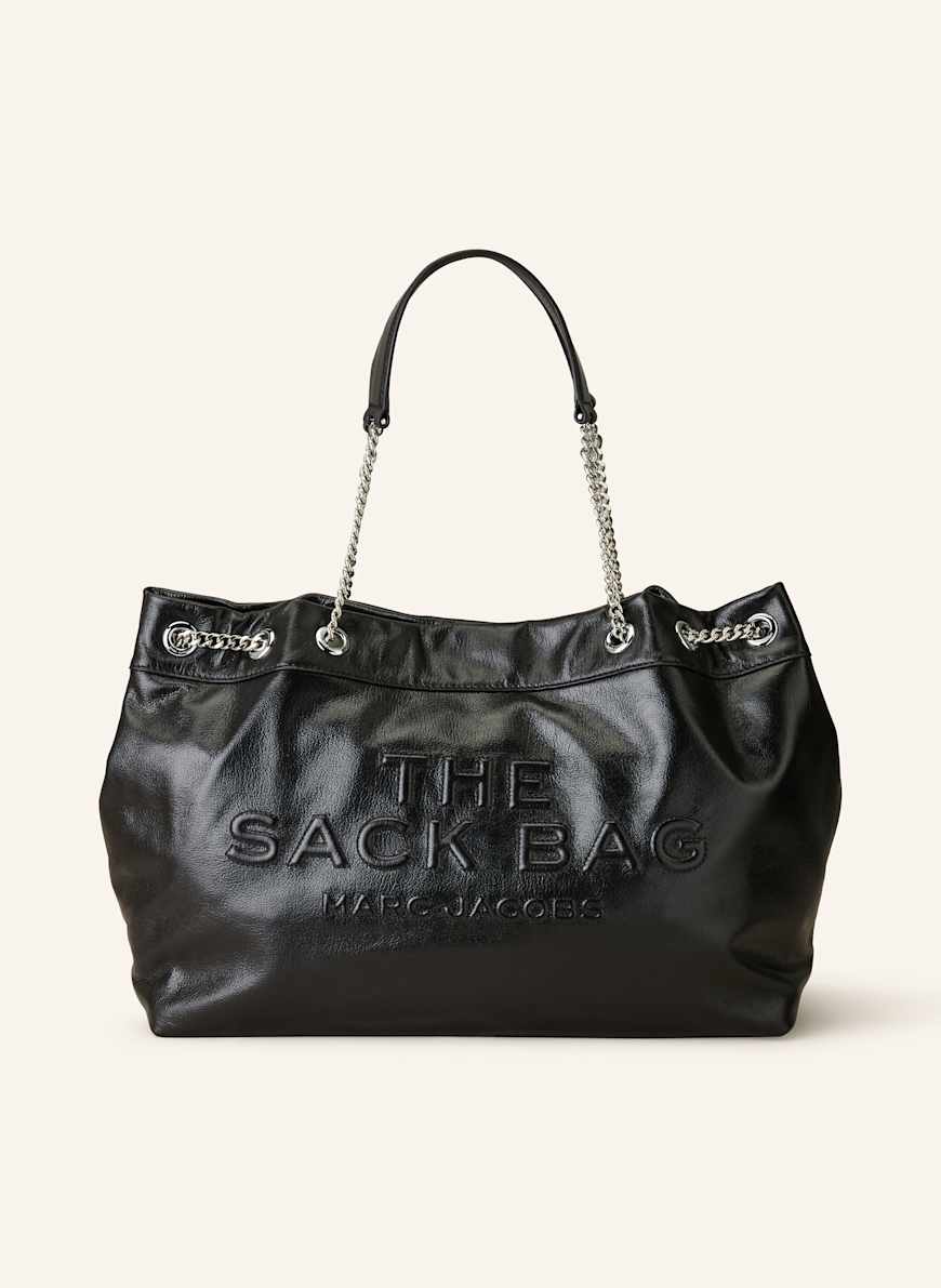 MARC JACOBS Shopper THE CHAIN SACK BAG: SCHWARZ