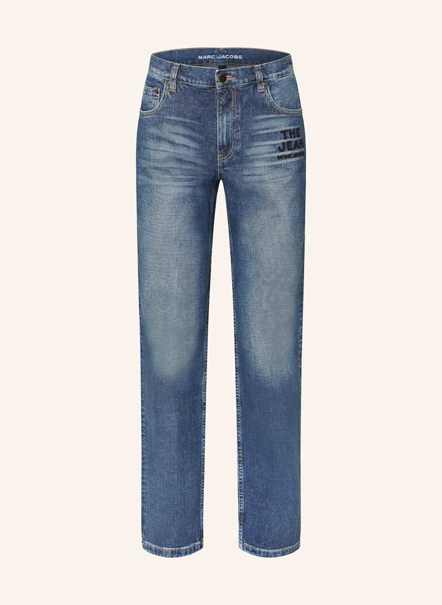 デニム・ジーパン MARC JACOBS Woman Jeans Blue 2S5RBT001D10 487 MARC JACOBS Straight jeans THE JEAN in 487 true indigo