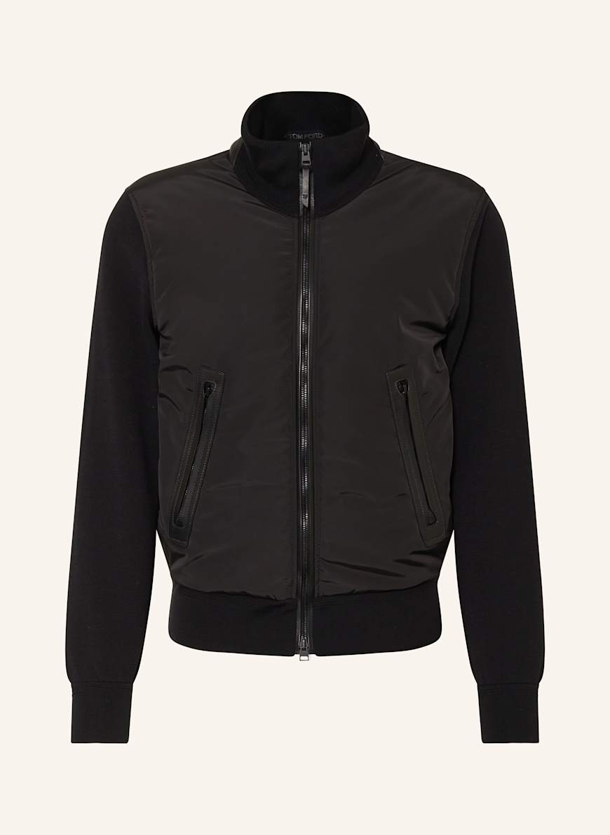 TOM FORD Blouson im Materialmix: SCHWARZ