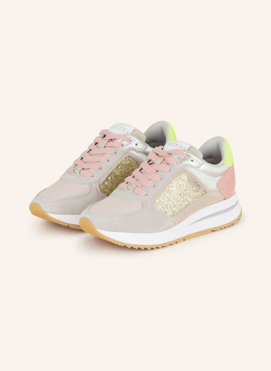 GUESS Sneaker ENERGY: ROSÉ/ GOLD/ SILBER