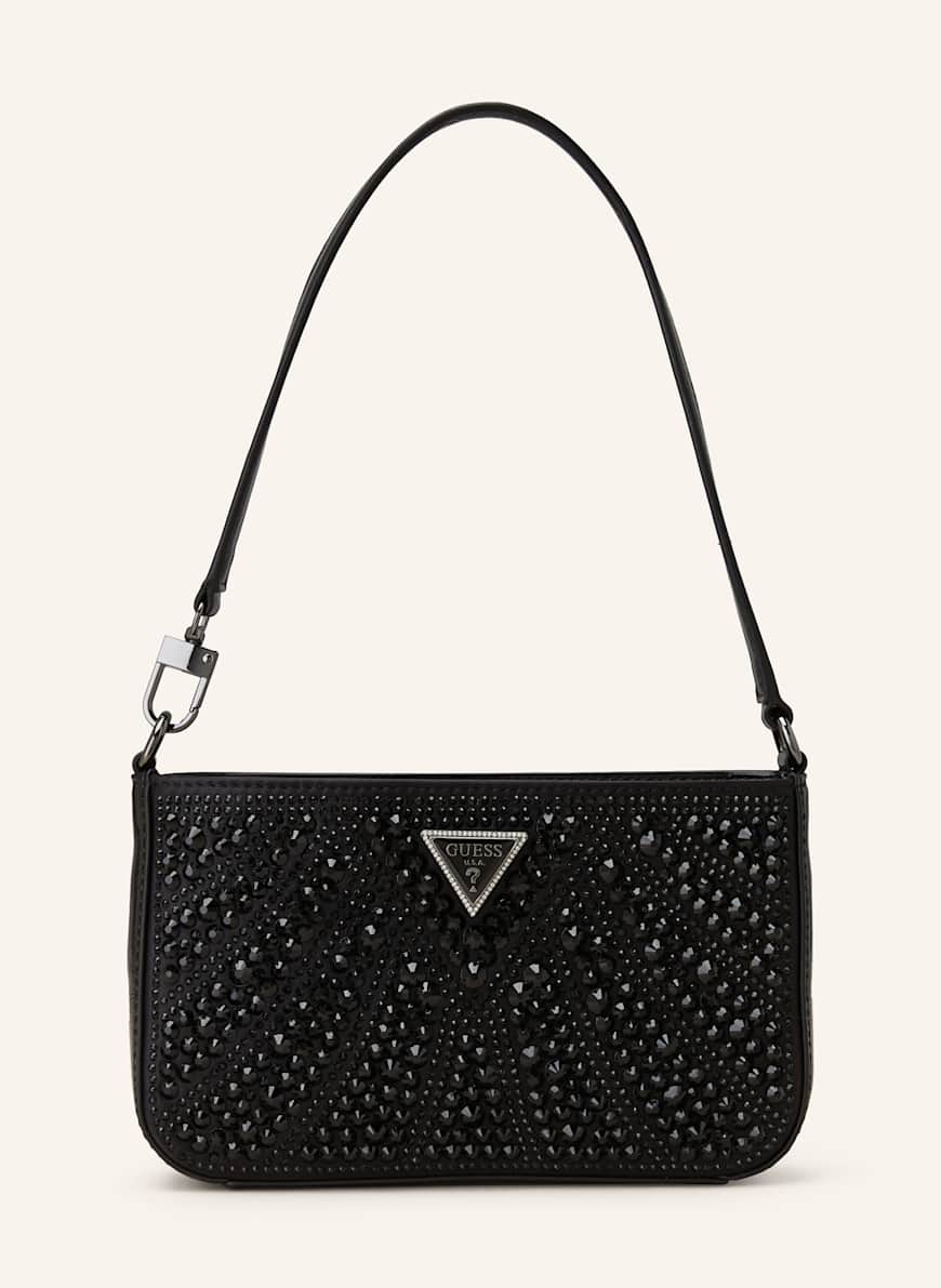 GUESS Handtasche BEAUVOIR MINI mit Schmucksteinen: SCHWARZ