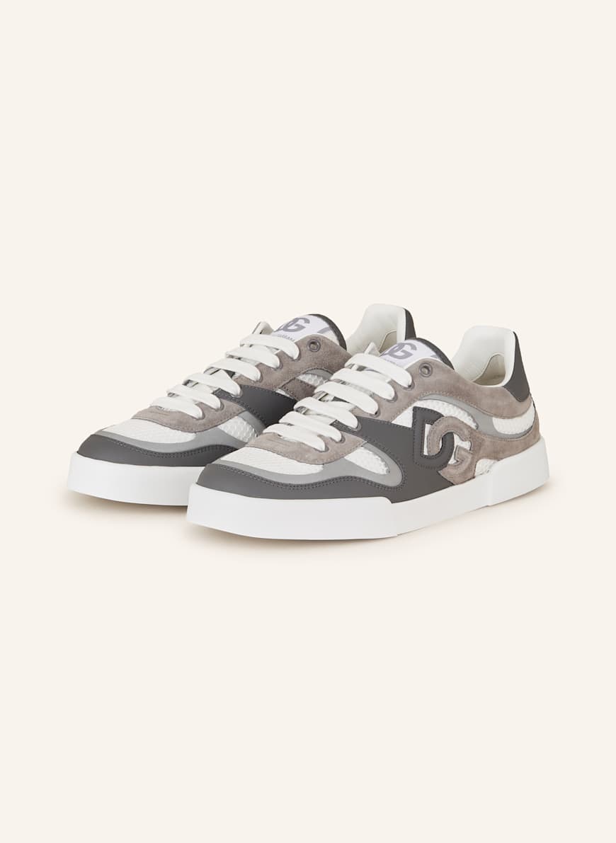 DOLCE & GABBANA Sneaker BASSA RETE JAM: WEISS/ GRAU