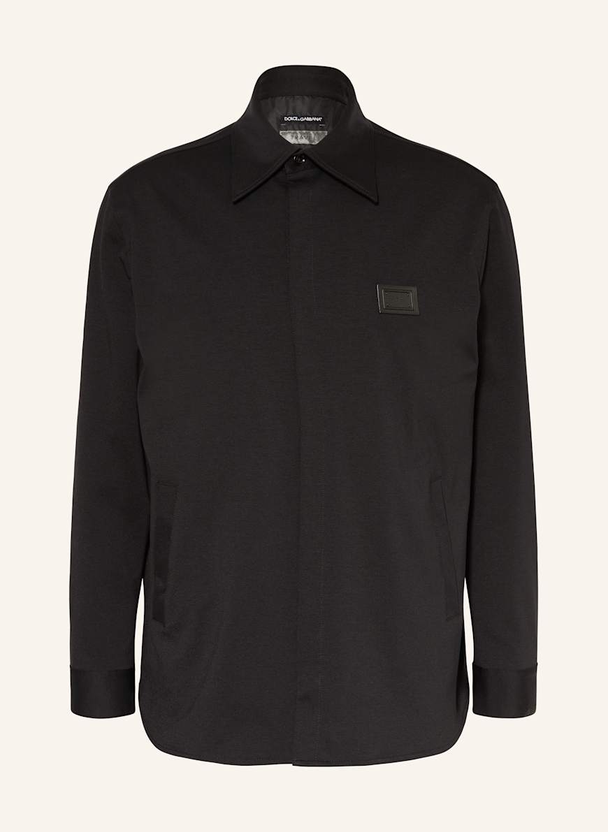 DOLCE & GABBANA Jersey overshirt: BLACK