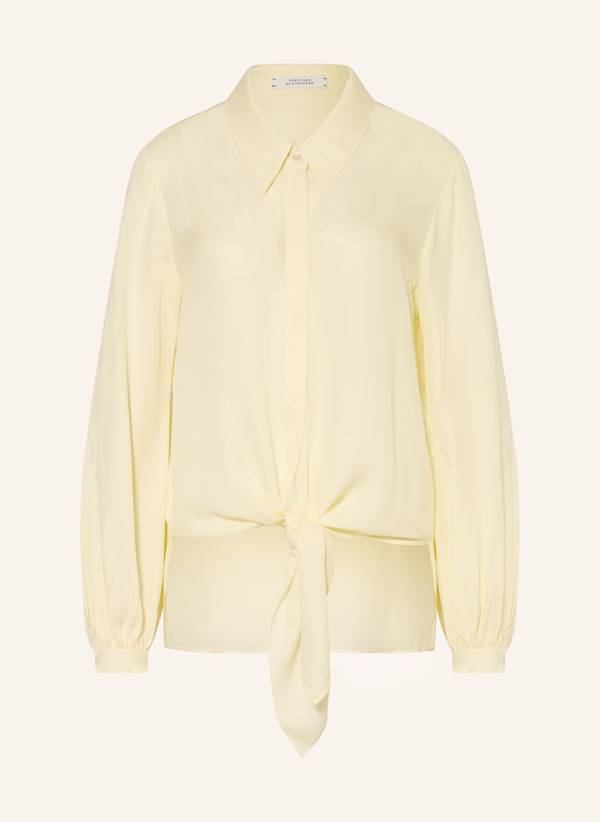 DOROTHEE SCHUMACHER Hemdbluse SHEER TWIST: HELLGELB
