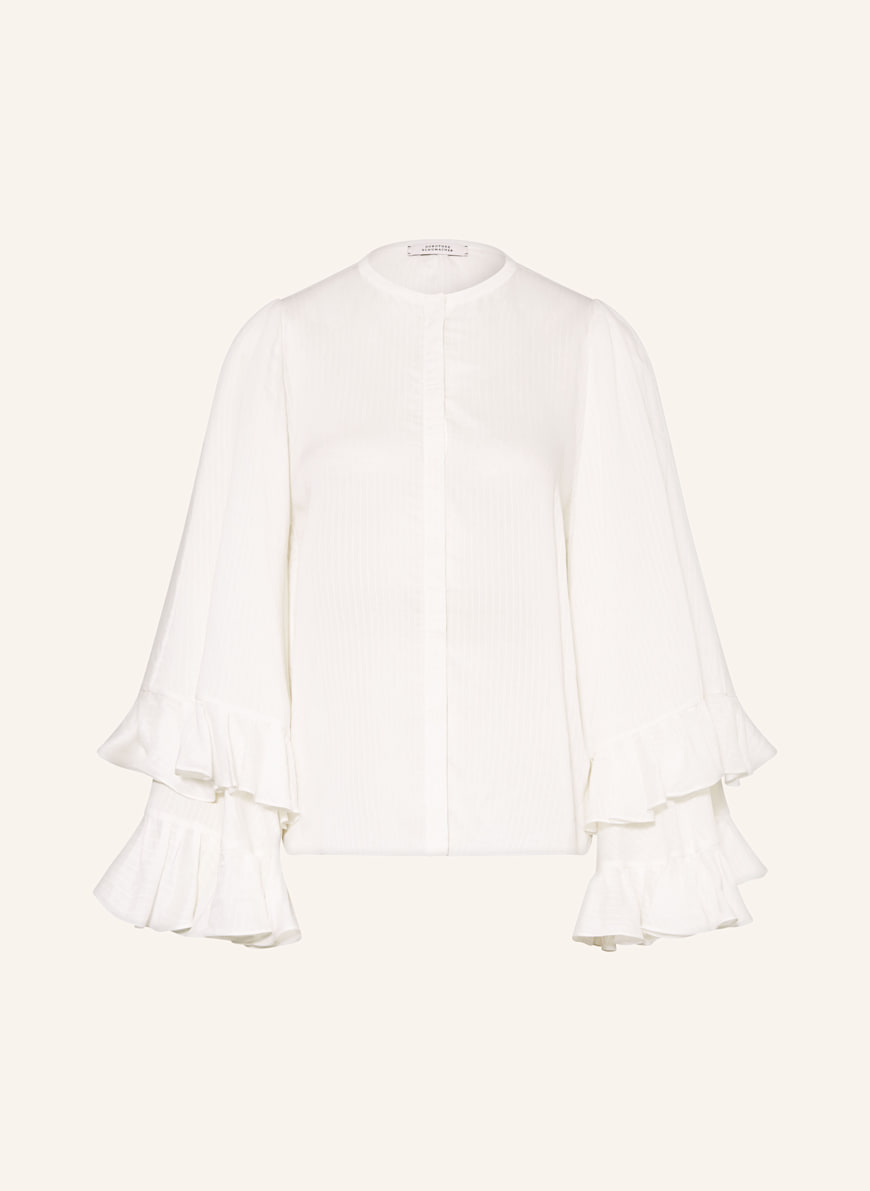 DOROTHEE SCHUMACHER Bluse mit Rüschen: WEISS