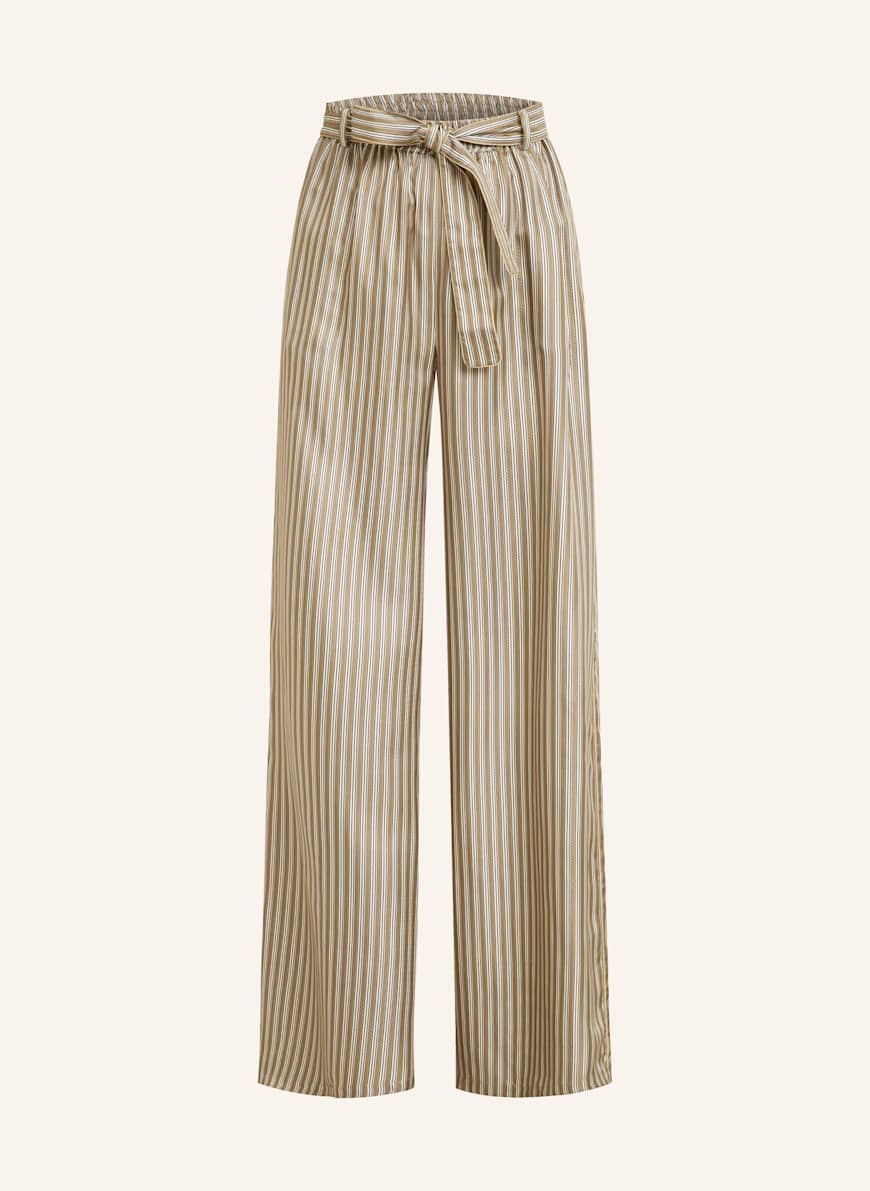 パンツ MAX MARA Ladino striped silk trousers Ladino striped wide-leg silk twill pants in multicoloured