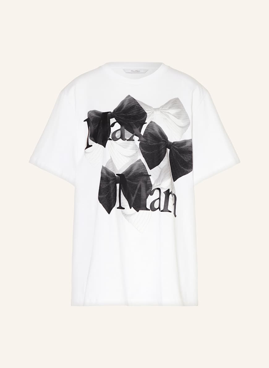 ★Max Mara★Sequoia コットンジャージーTシャツ Sequoia logo printed cotton jersey T-shirt in white - Max