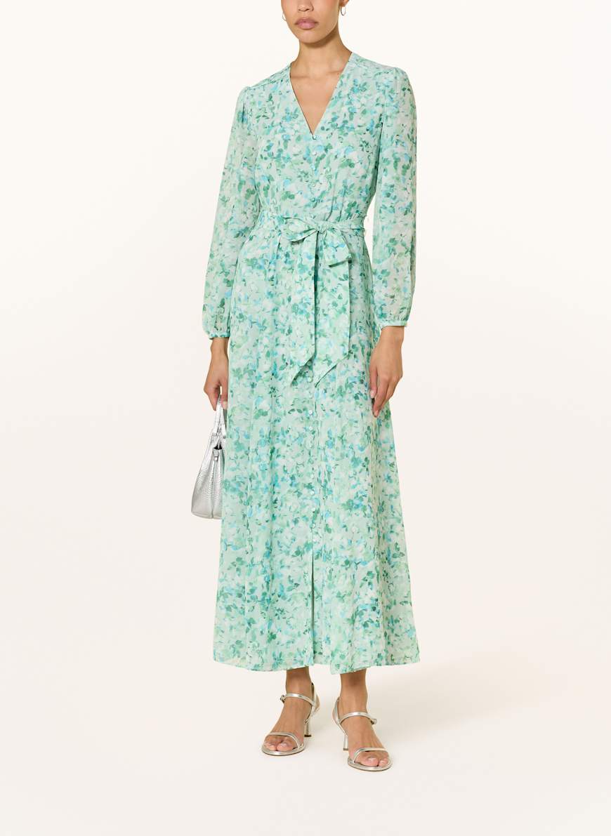 【HOBBS LONDON】Floral Thea Midi Dress ミディドレス HOBBS Dress THEA in green/ light green/ light blue